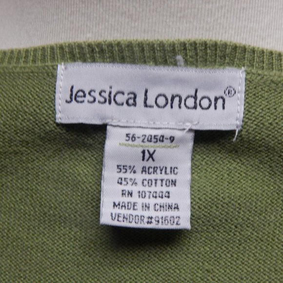 Jessica London Fine Gauge Crewneck Shell Sweater - Picture 2 of 4